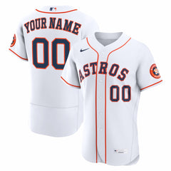 Houston Astros Nike Home Authentic Custom Jersey - White - Nike Discount