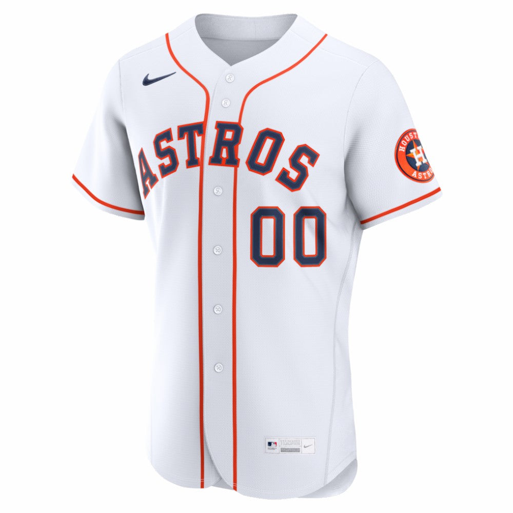 Houston Astros Nike Home Authentic Custom Jersey - White - Nike Discount