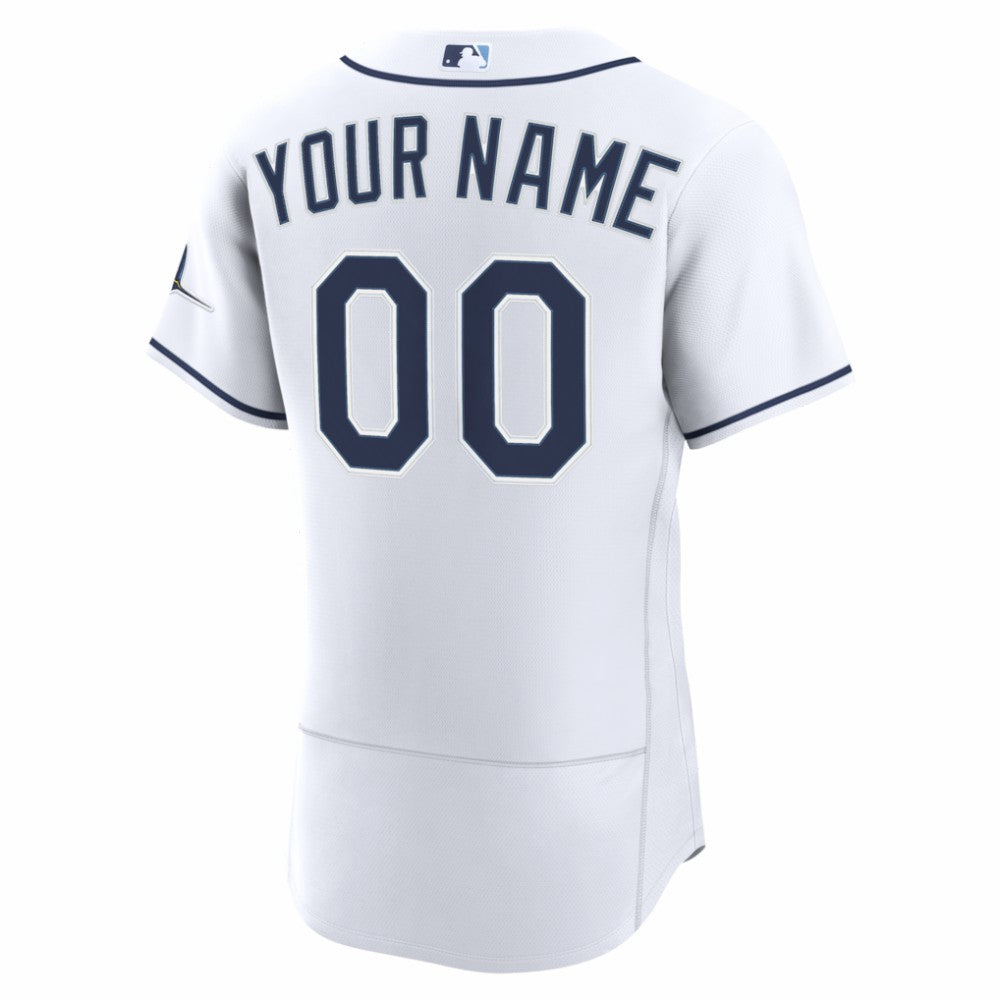 Tampa Bay Rays Nike Home Authentic Custom Jersey - White - Nike Lifestyle