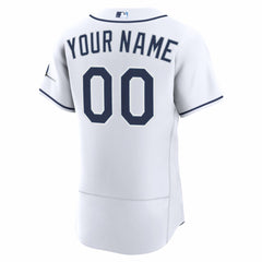 Tampa Bay Rays Nike Home Authentic Custom Jersey - White - Nike Lifestyle