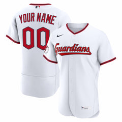 Cleveland Guardians Nike Home Authentic Custom Jersey - White - Nike Lifestyle