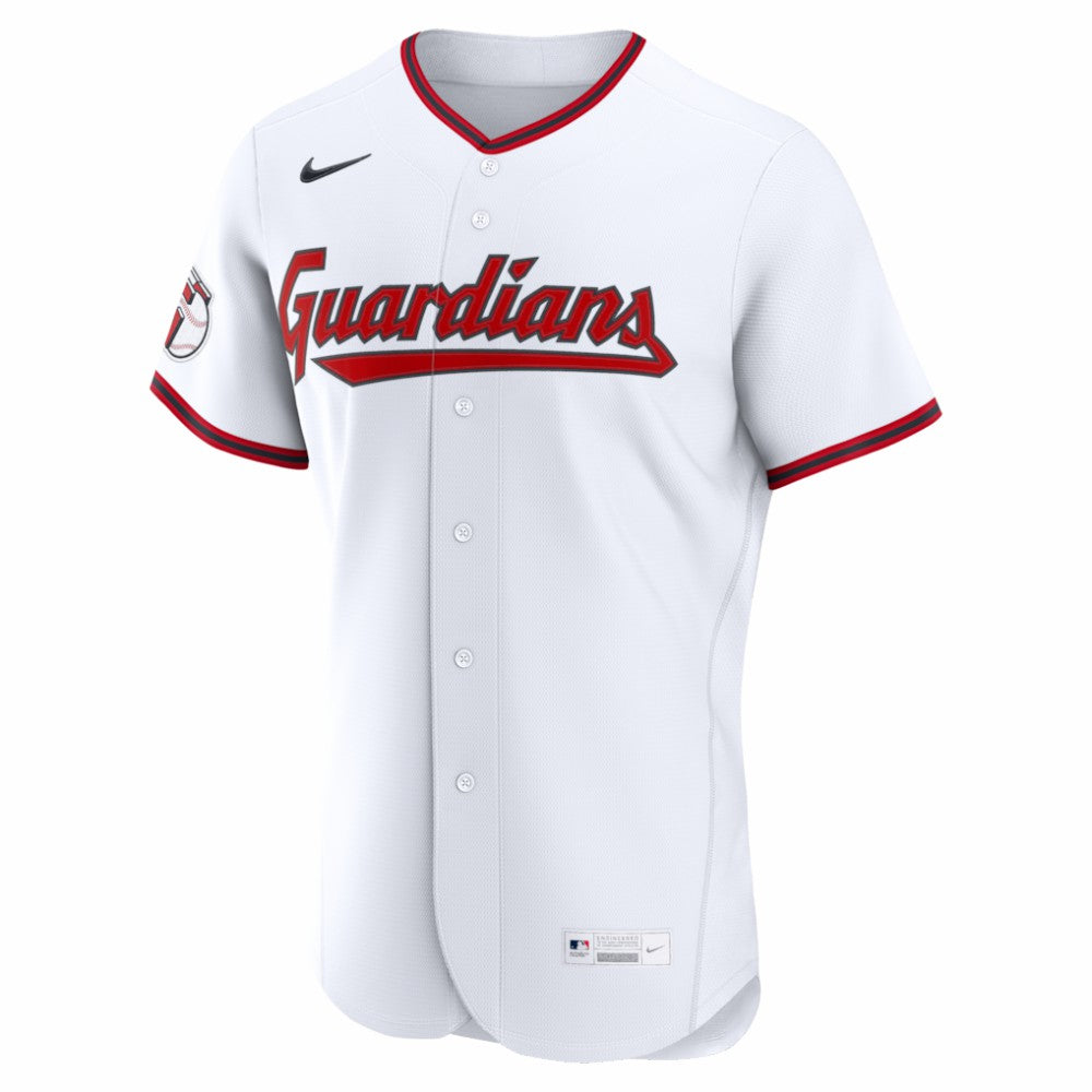 Cleveland Guardians Nike Home Authentic Custom Jersey - White - Nike Lifestyle