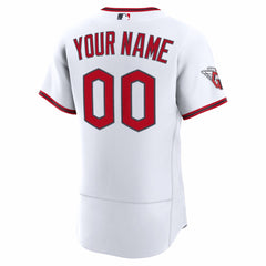 Cleveland Guardians Nike Home Authentic Custom Jersey - White - Nike Lifestyle
