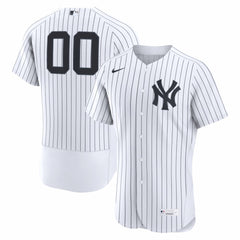 New York Yankees Nike Home Authentic Custom Jersey - White - Nike on Sale