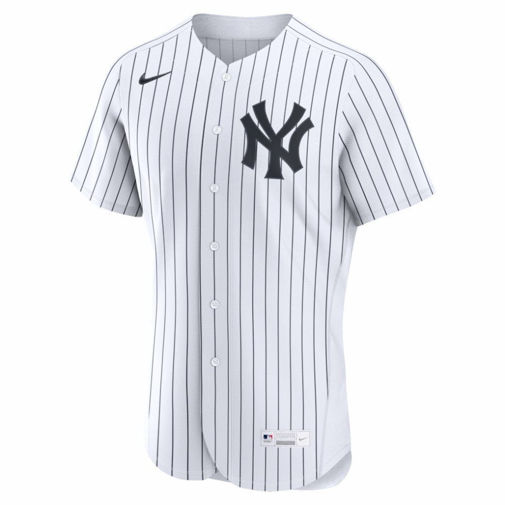 New York Yankees Nike Home Authentic Custom Jersey - White - Nike on Sale