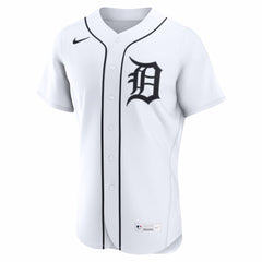 Detroit Tigers Nike Home Authentic Custom Jersey - White - Nike Discount