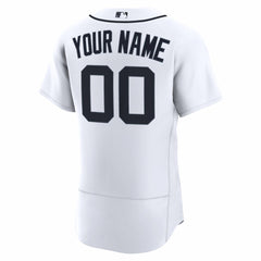 Detroit Tigers Nike Home Authentic Custom Jersey - White - Nike Discount