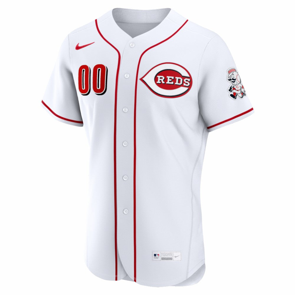 Cincinnati Reds Nike Home Authentic Custom Jersey - White - Nike on Sale