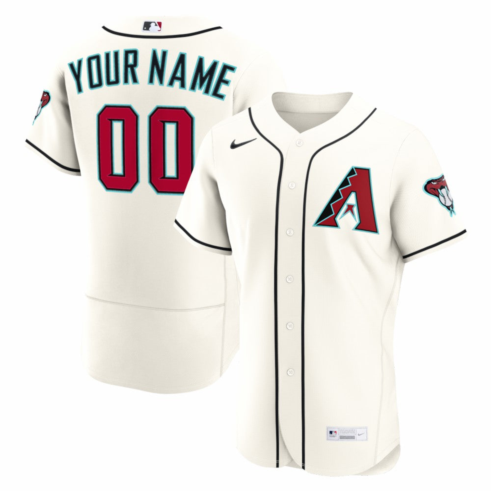 Arizona Diamondbacks Nike Home Authentic Custom Jersey - Cream - Nike Sale