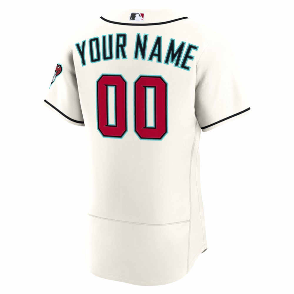 Arizona Diamondbacks Nike Home Authentic Custom Jersey - Cream - Nike Sale