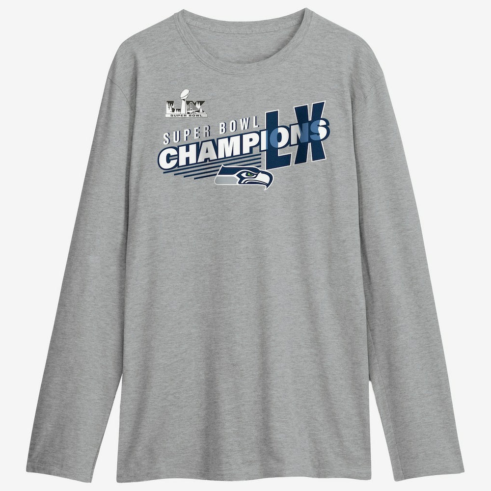 Fanatics Seattle Seahawks Super Bowl LX Champions Best Teammates Roster Long Sleeve T-Shirt Steel