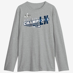 Fanatics Seattle Seahawks Super Bowl LX Champions Best Teammates Roster Long Sleeve T-Shirt Steel