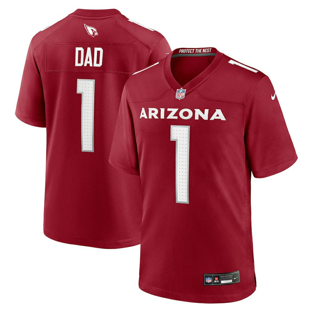 Nike Number 1 Dad Arizona Cardinals Game Jersey Cardinal