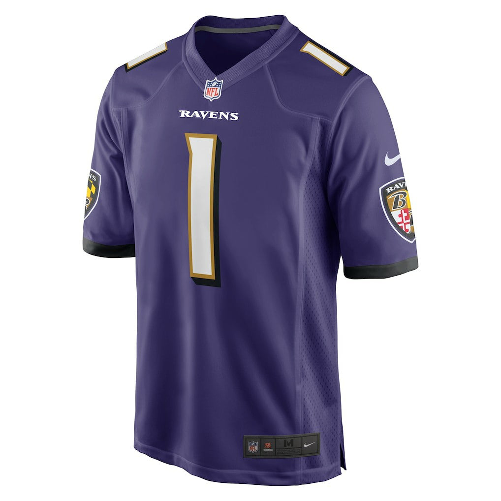 Nike Number 1 Dad Baltimore Ravens Game Jersey Purple