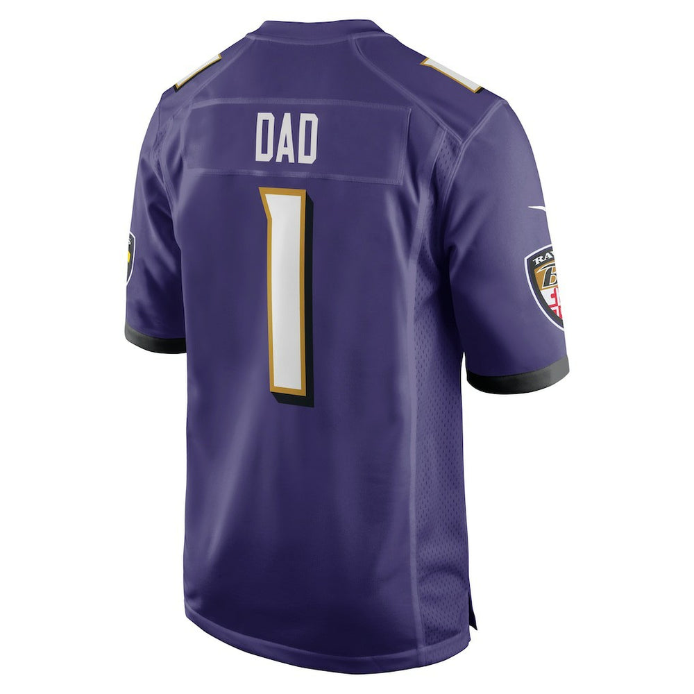 Nike Number 1 Dad Baltimore Ravens Game Jersey Purple