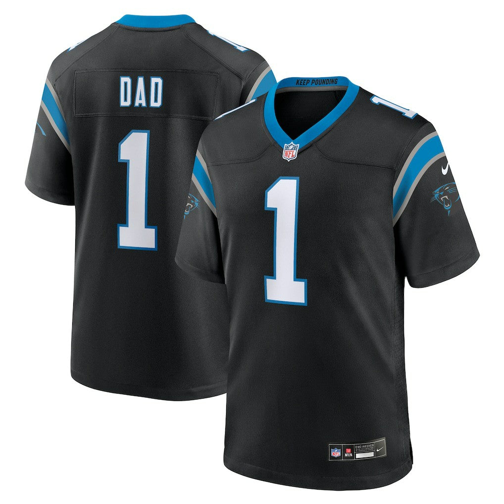 Nike Number 1 Dad Carolina Panthers Game Jersey Black
