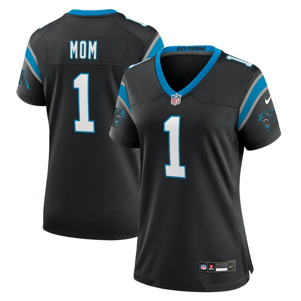 Nike Number 1 Mom Carolina Panthers Women's Game Jersey Black