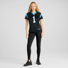 Nike Number 1 Mom Carolina Panthers Women's Game Jersey Black