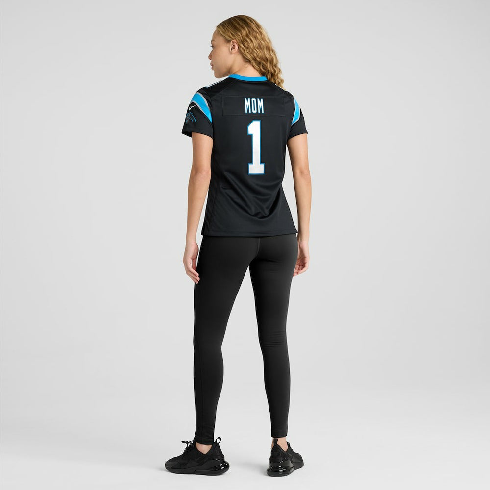 Nike Number 1 Mom Carolina Panthers Women's Game Jersey Black