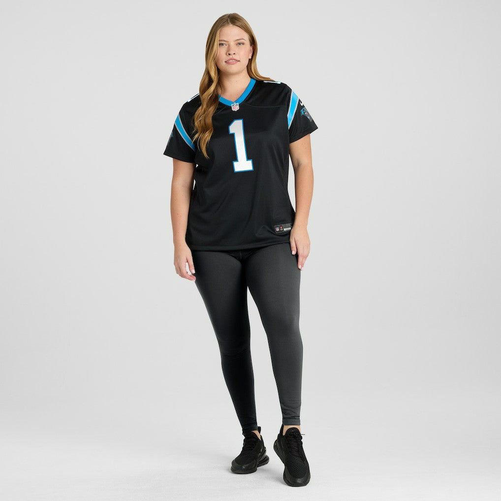 Nike Number 1 Mom Carolina Panthers Women's Game Jersey Black