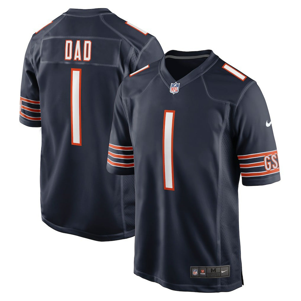 Nike Number 1 Dad Chicago Bears Game Jersey Navy