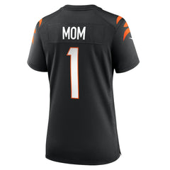 Nike Number 1 Mom Cincinnati Bengals Women's Game Jersey Black