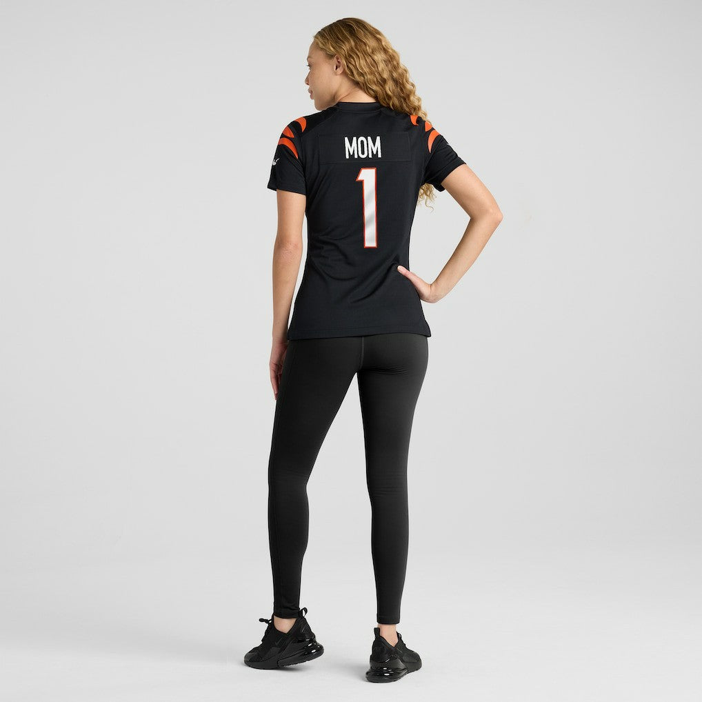 Nike Number 1 Mom Cincinnati Bengals Women's Game Jersey Black