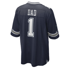 Nike Number 1 Dad Dallas Cowboys Game Jersey Navy