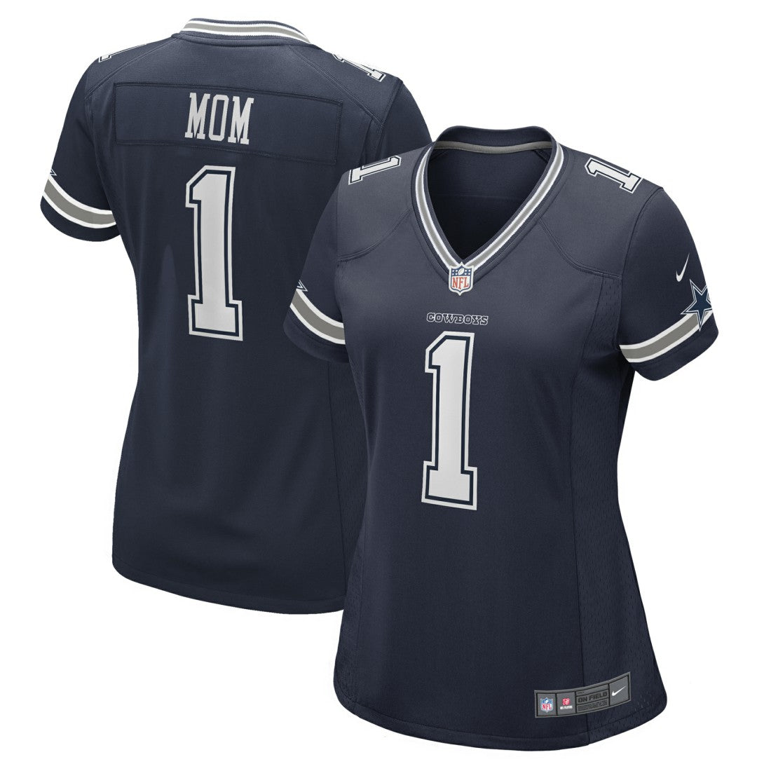 Nike Number 1 Mom Dallas Cowboys Women's Game Jersey Navy