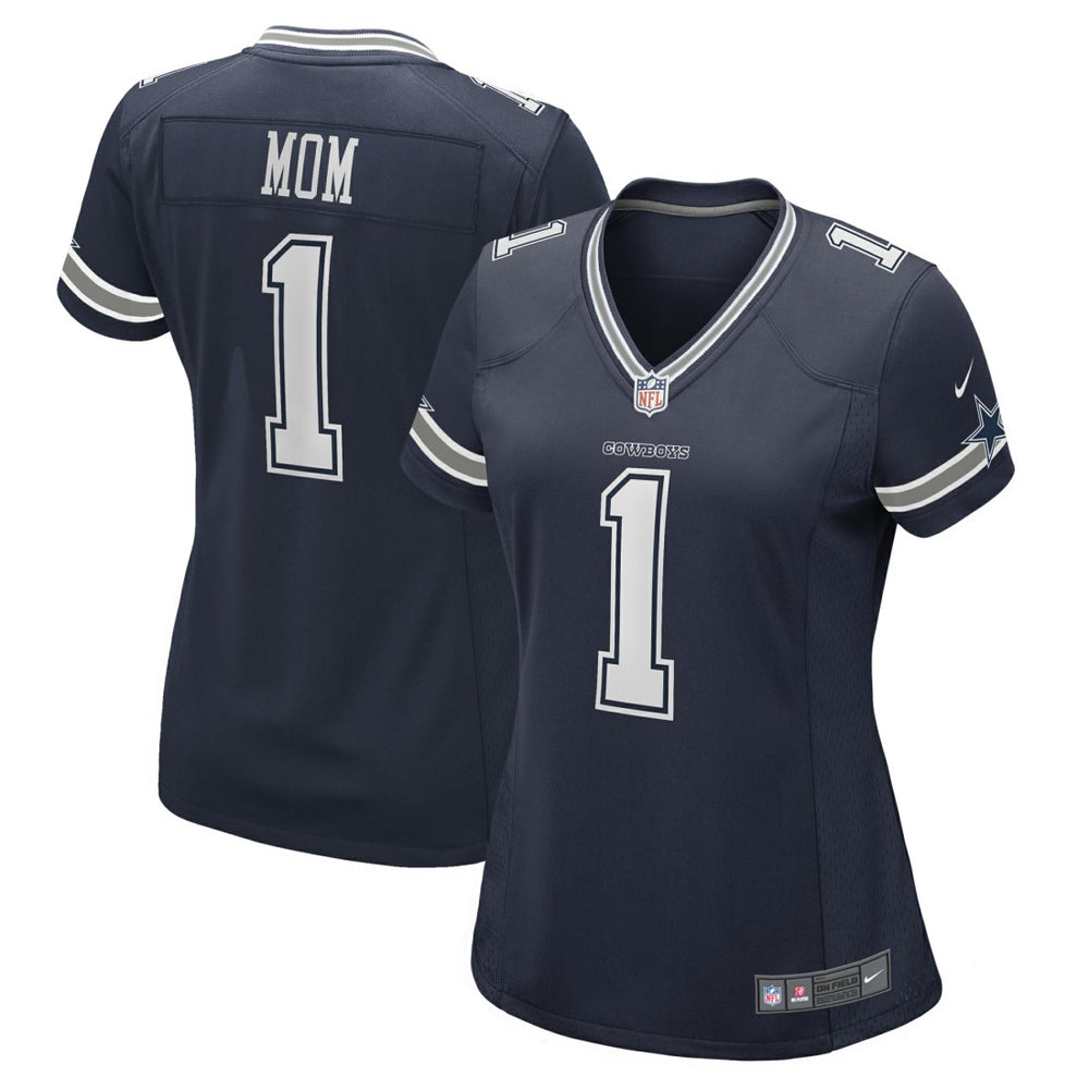 Nike Number 1 Mom Dallas Cowboys Women's Game Jersey Navy