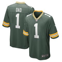 Nike Number 1 Dad Green Bay Packers Game Jersey Green
