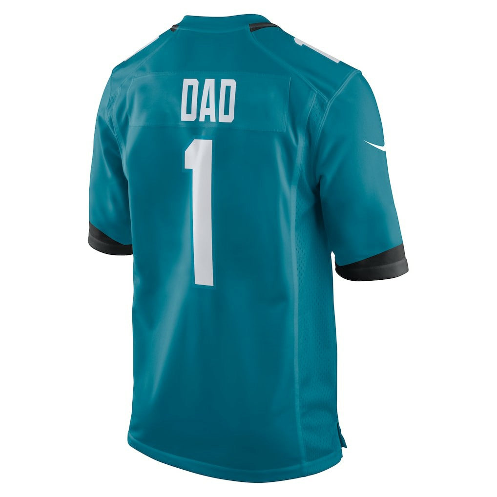 Nike Number 1 Dad Jacksonville Jaguars Game Jersey Teal