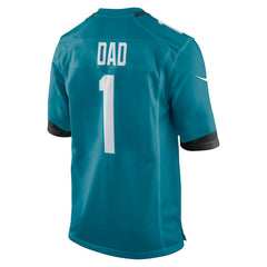 Nike Number 1 Dad Jacksonville Jaguars Game Jersey Teal