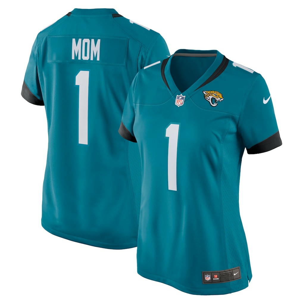 Nike Number 1 Mom Jacksonville Jaguars Women's Game Jersey Teal