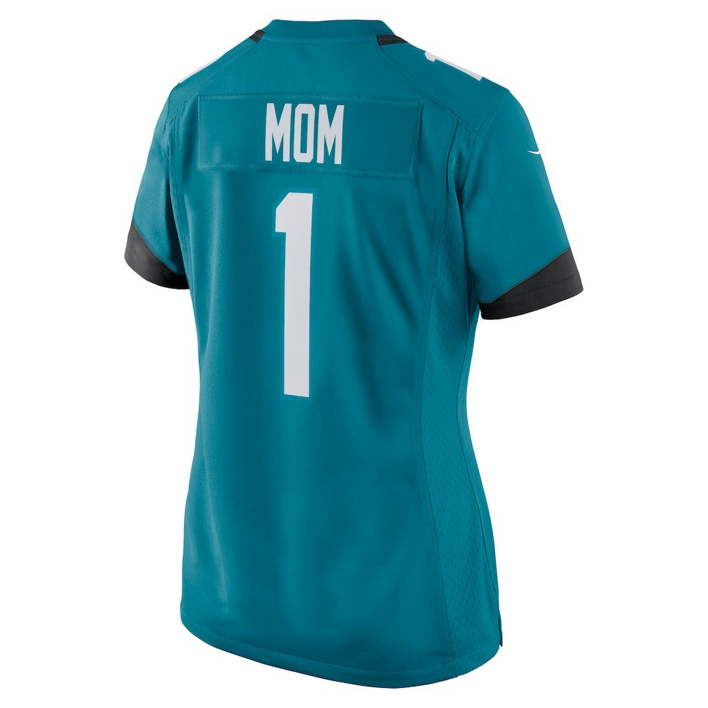 Nike Number 1 Mom Jacksonville Jaguars Women's Game Jersey Teal