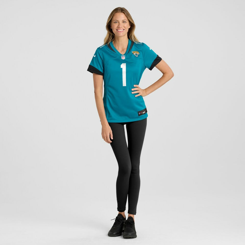 Nike Number 1 Mom Jacksonville Jaguars Women's Game Jersey Teal
