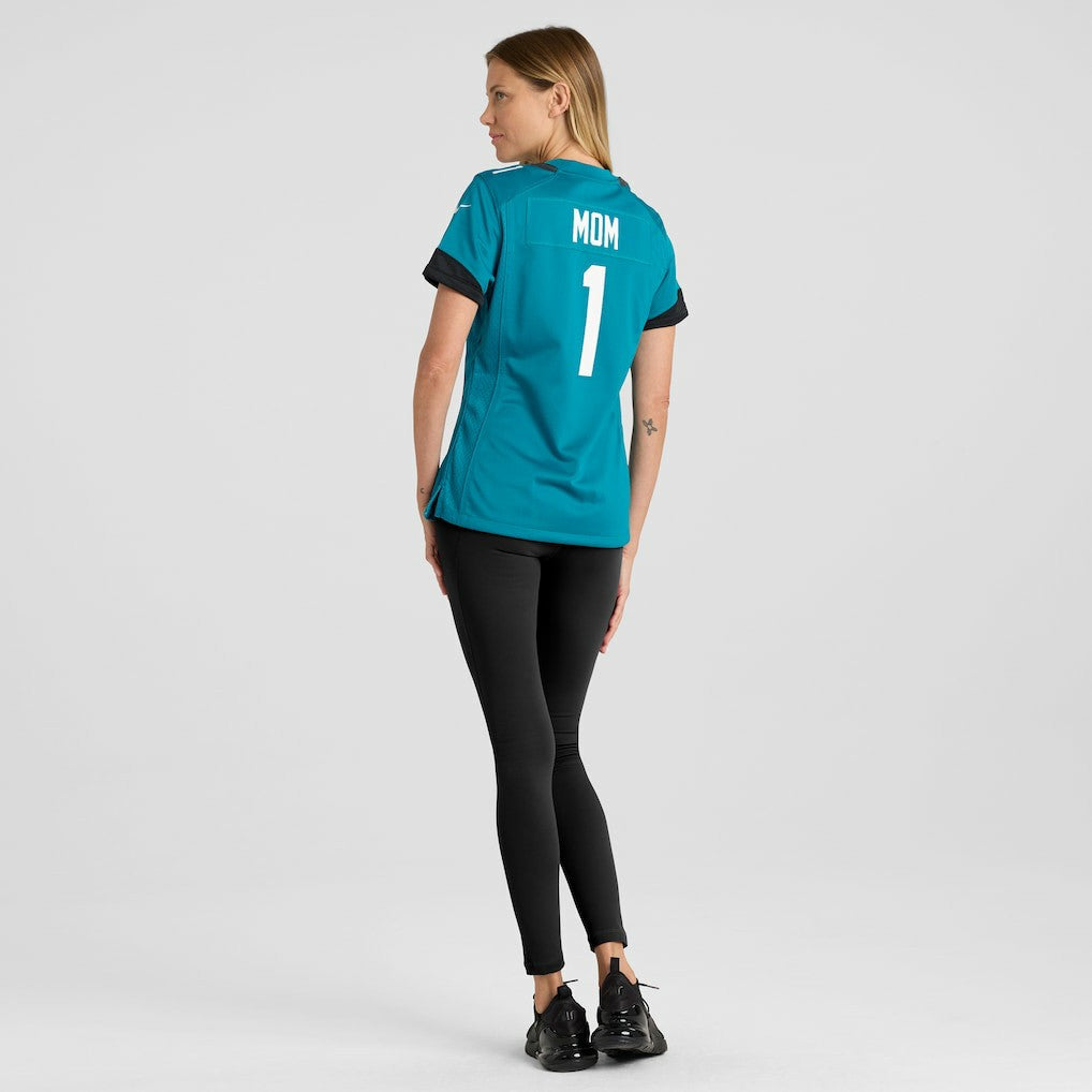 Nike Number 1 Mom Jacksonville Jaguars Women's Game Jersey Teal