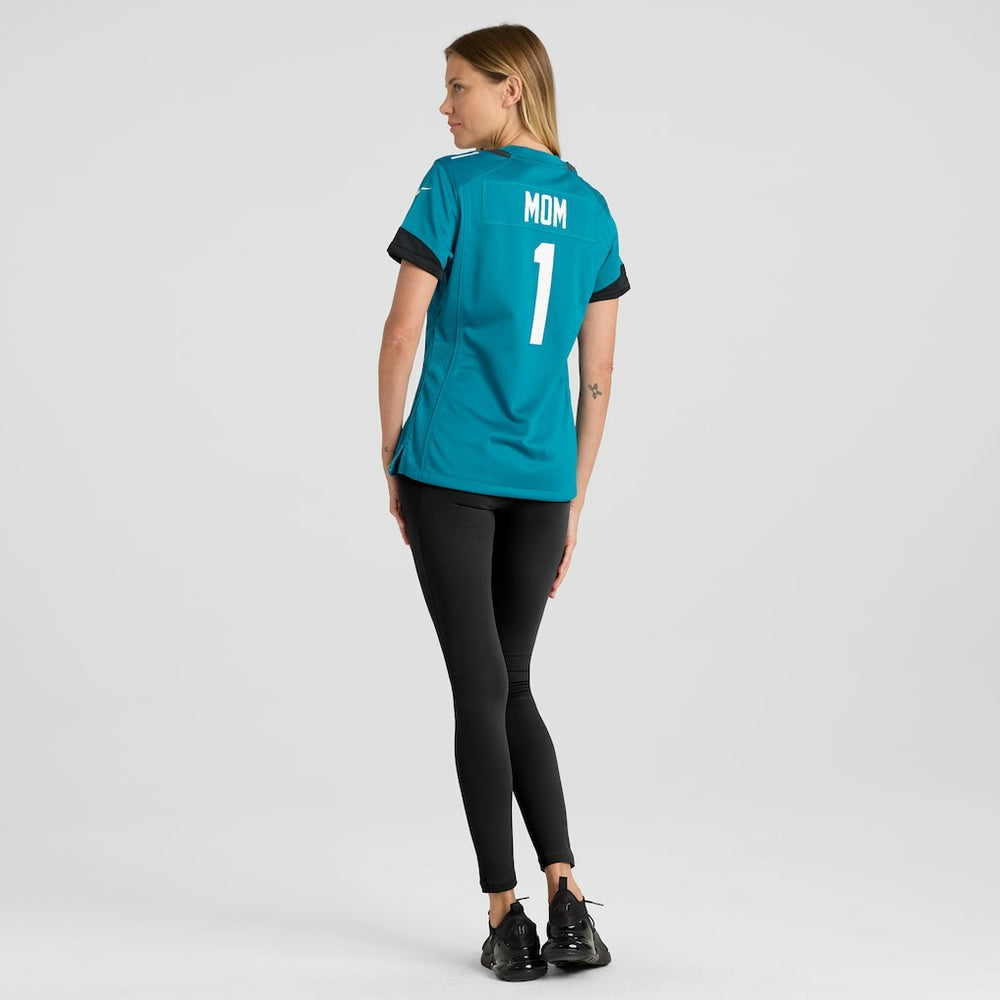 Nike Number 1 Mom Jacksonville Jaguars Women's Game Jersey Teal