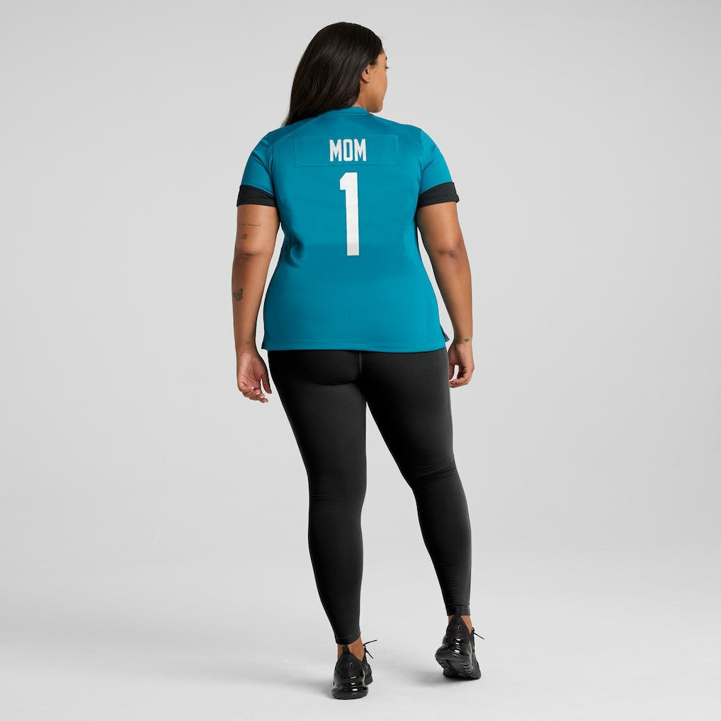 Nike Number 1 Mom Jacksonville Jaguars Women's Game Jersey Teal
