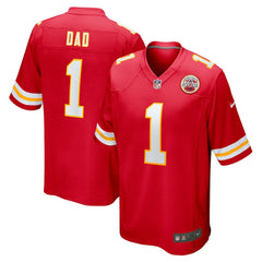 Nike Number 1 Dad Kansas City Chiefs Game Jersey Red