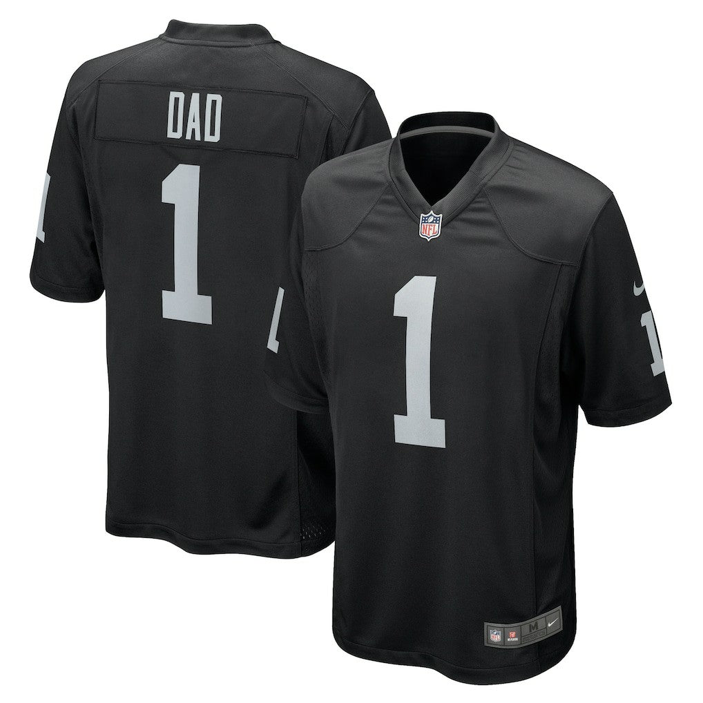 Nike Number 1 Dad Las Vegas Raiders Game Jersey Black