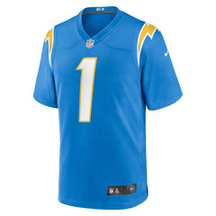 Nike Number 1 Dad Los Angeles Chargers Game Jersey Powder Blue