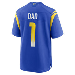 Nike Number 1 Dad Los Angeles Rams Game Jersey Royal