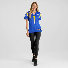 Nike Number 1 Mom Los Angeles Rams Women's Game Jersey Royal