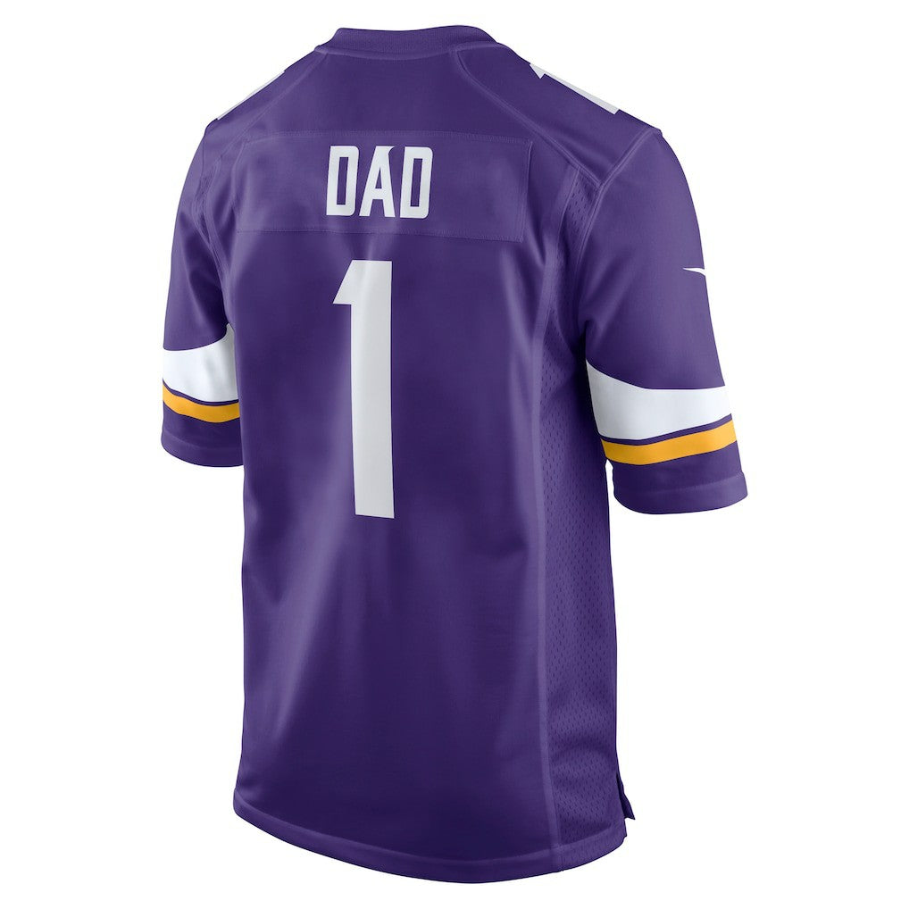 Nike Number 1 Dad Minnesota Vikings Game Jersey Purple