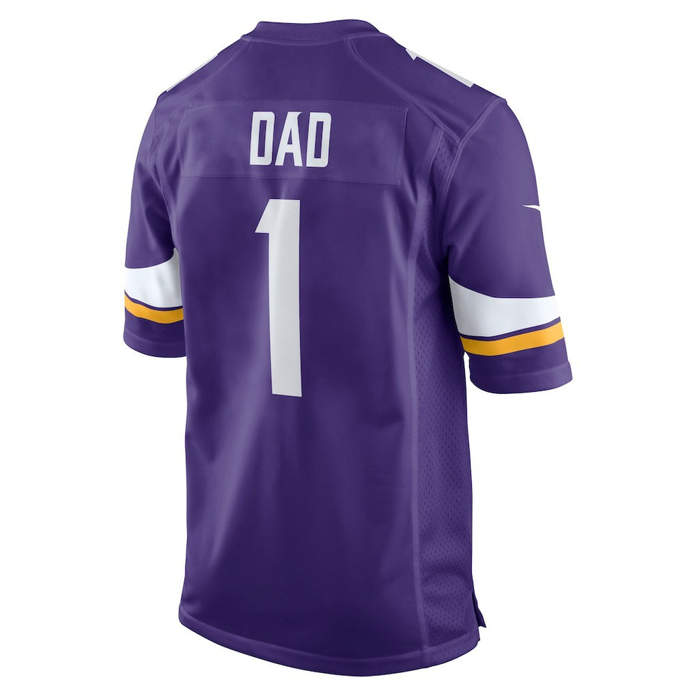 Nike Number 1 Dad Minnesota Vikings Game Jersey Purple