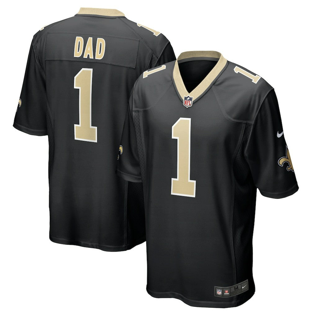 Nike Number 1 Dad New Orleans Saints Game Jersey Black