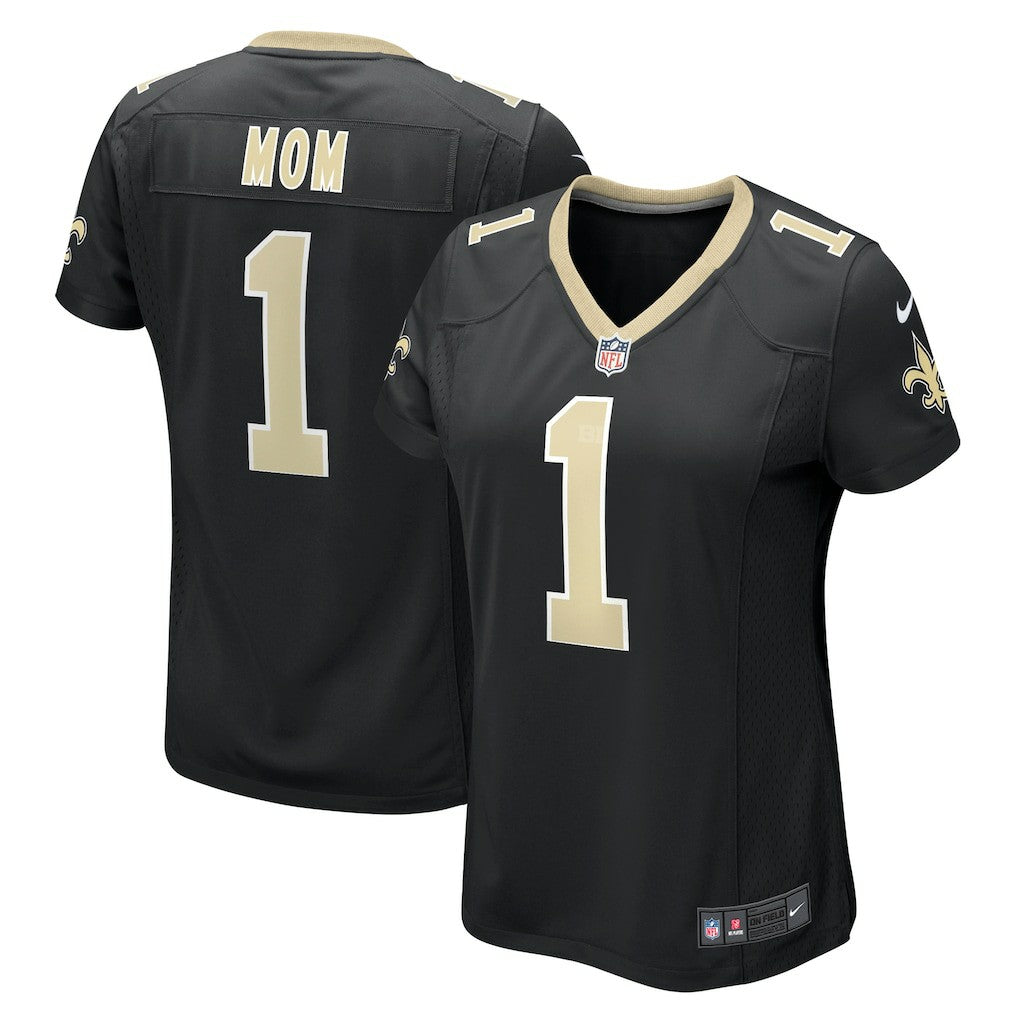 Nike Number 1 Mom New Orleans Saints Women's Game Jersey Black