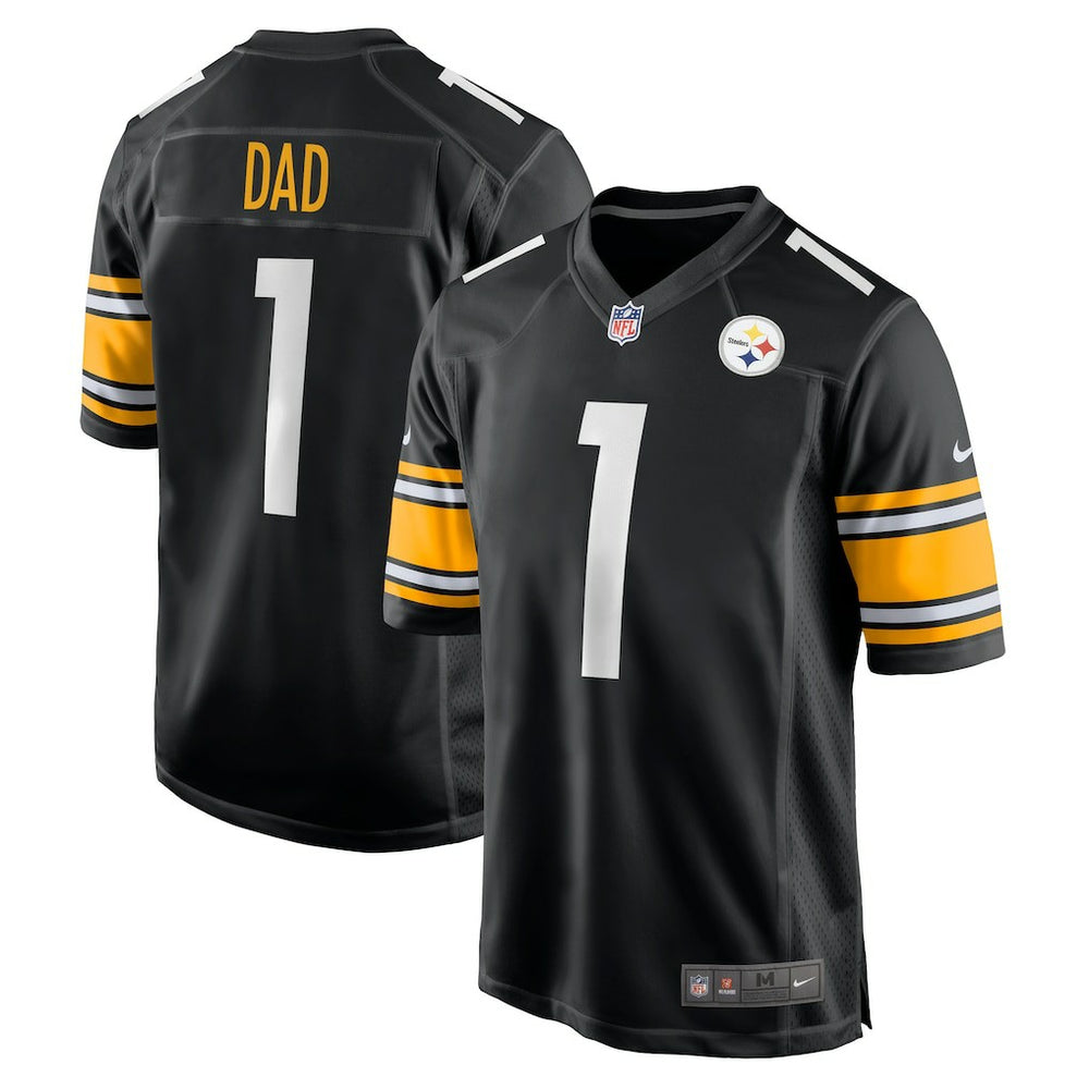Nike Number 1 Dad Pittsburgh Steelers Game Jersey Black