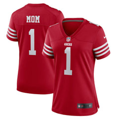 Nike Number 1 Mom San Francisco 49ers Women's Game Jersey Scarlet